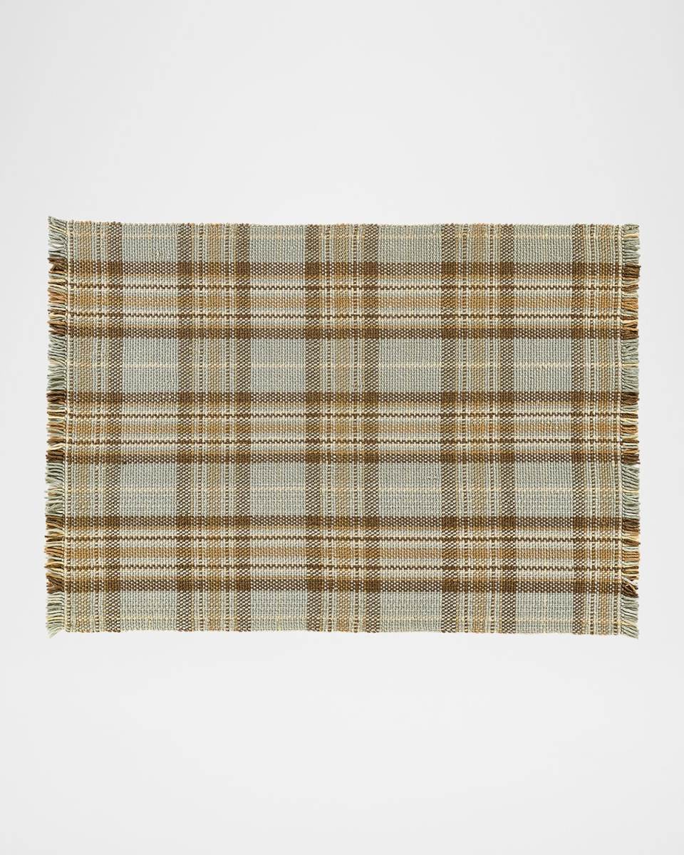 Field Study Woven Tartan Rug, 5' x 8'